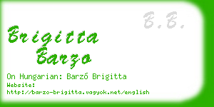 brigitta barzo business card